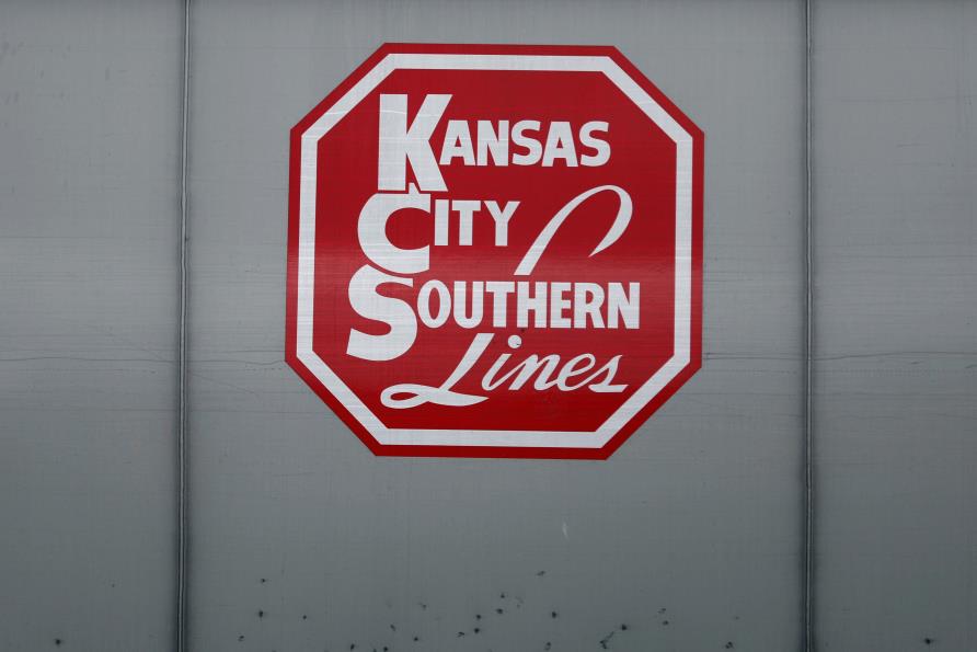 A logo of the Kansas City Southern (KCS) Railway Company. REUTERS/Edgard Garrido