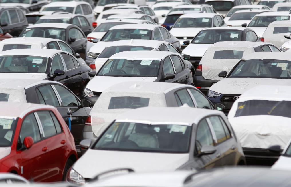 imported cars are parked in a storage area at Sheerness port, Sheerness, Britain, October 24, 2017.    REUTERS/Peter Nicholls