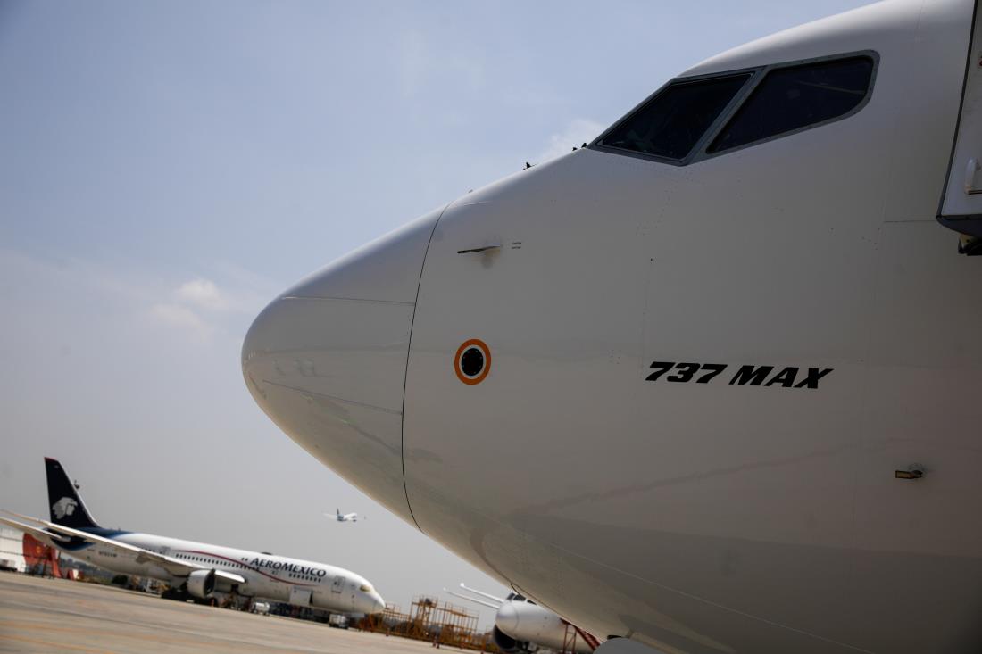 An Aeromexico Boeing 737 MAX 9 cockpit is pictured at the Benito Juarez Internatio<em></em>nal airport, in Mexico City, Mexico, July 14, 2021. REUTERS/Luis Cortes/File Photo