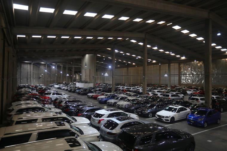 Cars are parked at used autos platform Kavak in Mexico City, Mexico, August 25, 2020. Picture taken August 25, 2020. REUTERS/Edgard Garrido/Files