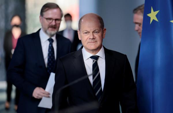 German Chancellor Scholz meets Czech PM Fiala in Berlin