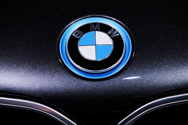 The BMW logo is seen during the 2016 New York Internatio<em></em>nal Auto Show in Manhattan, New York