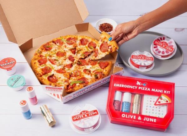 Domino's Pizza and Olive & June Emergency Pizza Mani Kit