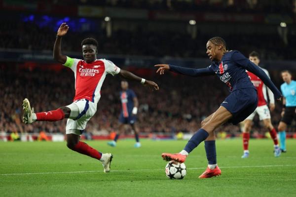 Arsenal beat PSG 2-0 in major Champions League duel, Dortmund crush Celtic 7-1 with Adeyemi hat-trick