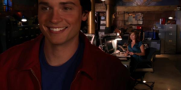 Tom Welling as Clark Kent Smiling in Smallville Odyssey