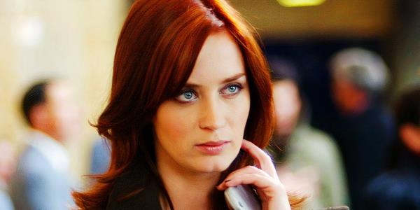 Emily Blunt as Emily Charlton in The Devil Wears Prada