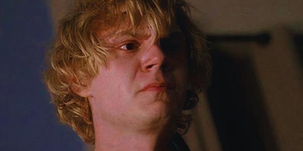 Kyle Spencer (played by Evan Peters) looking hesitant in American Horror Story: Coven 