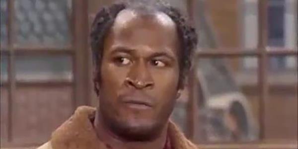 John Amos as James Evans with serious ex<em></em>pression on Good Times on CBS