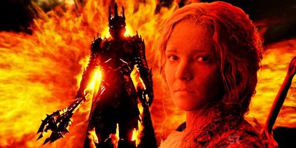 Galadriel and Sauron in The Rings of Power