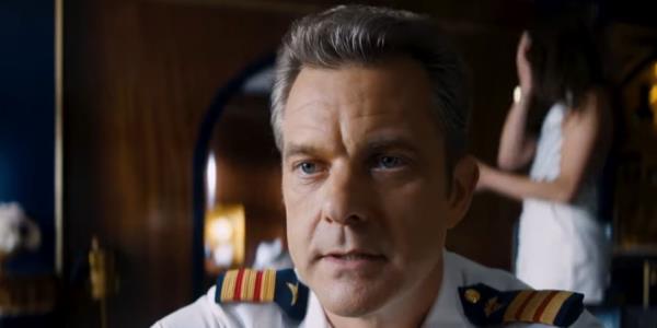 Joshua Jackson looking intense in his cruise uniform in Doctor Odyssey