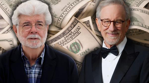 An edited image with Steven Spielberg and George Lucas