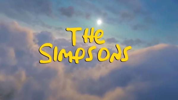 The Simpsons live-action title.