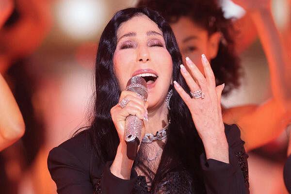 Cher performs during the 2024 Victoria’s Secret Fashion Show in New York City.