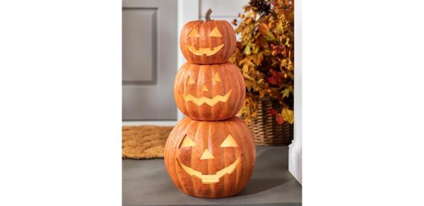 Balsam Hill Lit Stackable Jack-O’-Lantern Sets