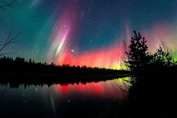 A view of northern lights over the skies of Sodankyla, Lapland, Finland Courtesy of All a<em></em>bout Lapland/Alexander Kuznetsov/Handout via REUTERS THIS IMAGE HAS BEEN SUPPLIED BY A THIRD PARTY. MANDATORY CREDIT. TPX IMAGES OF THE DAY