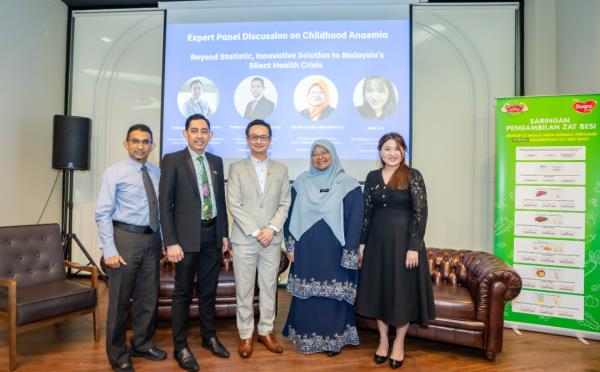 From left to right: Dr Hamid Jan; Dr Yazid Jamaludin; Koh Kok Meng; Norhida Aziz; Angie Low during an exclusive expert panel discussion focused on childhood anaemia. - Photo by Danone 