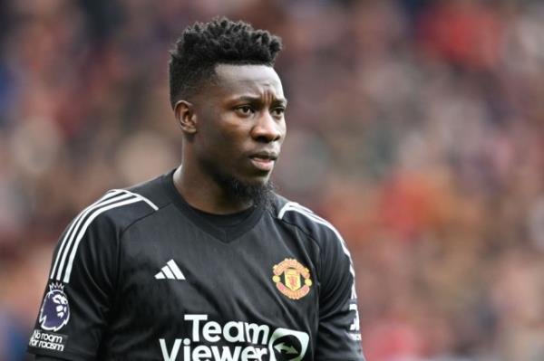 Manchester United goalkeeper Andre Onana