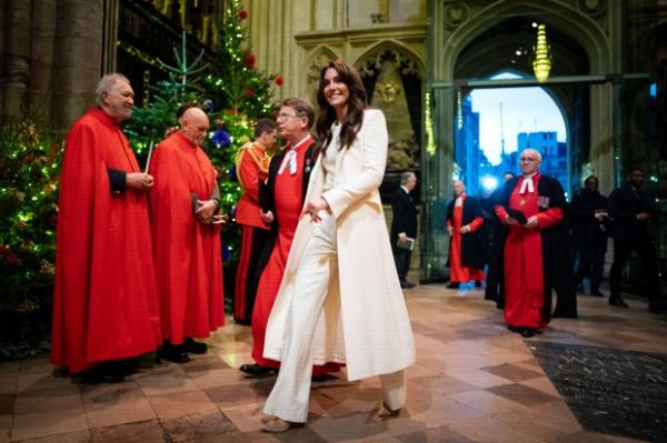 Catherine, Princess of Wales during the Royal Carols - Together At Christmas service at Westminster Abbey on December 8, 2023 in London.