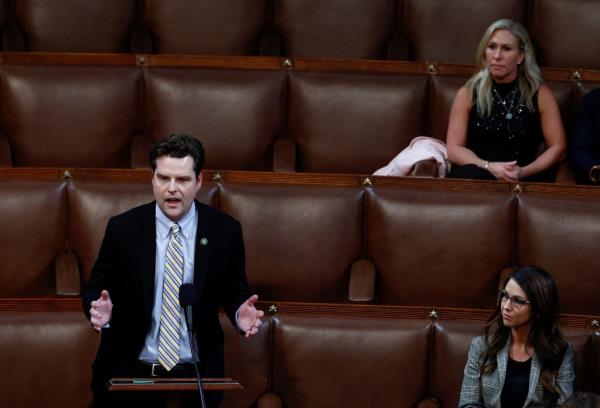 Matt Gaetz, Marjorie Taylor Greene and Lauren Boebert