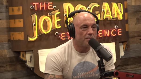 Joe Rogan at the microphone.