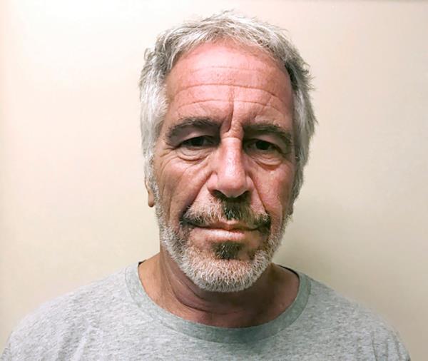 Jeffrey Epstein's mugshot.