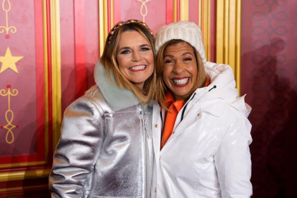 Savannah Guthrie and Hoda Kotb at the 2024 Macy's Thanksgiving Day Parade