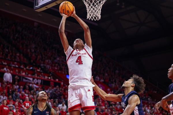 Ace Bailey is pictured during Rutgers' game against Penn State on Dec. 10.