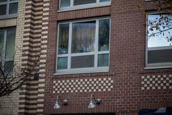 close up of apartment window