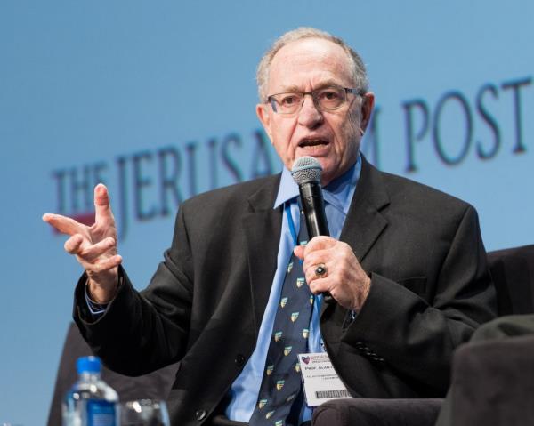 Alan Dershowitz, Felix Frankfurter Professor of Law Emeritus at Harvard, speaking at the Jerusalem Post Annual Co<em></em>nference in New York City.