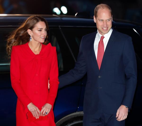 The Pair at the 'Together at Christmas' community carol service at Westminster Abbey on December 8, 2021.