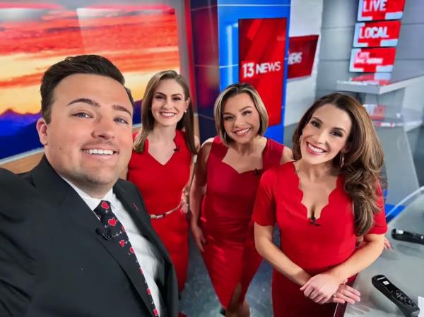 The deceased anchor and her colleagues wore red on Feb. 2 to raise awareness for cardiovascular disease.