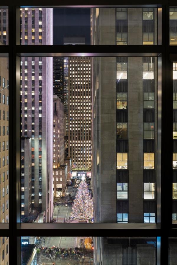 A one-bedroom, 1.5 bathroom co<em></em>ndo with direct views of the Rockefeller Center Tree come Christmas every year has hit the market for $1.25 million. 