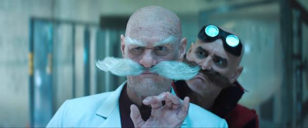 Jim Carrey plays the evil genius Doctor Eggman.