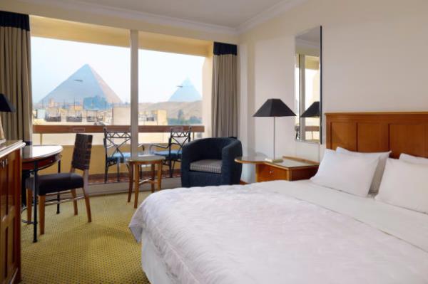 Le Meridien Pyramids’ rooms have views, as the hotel name suggests, of the Pyramids of Giza.